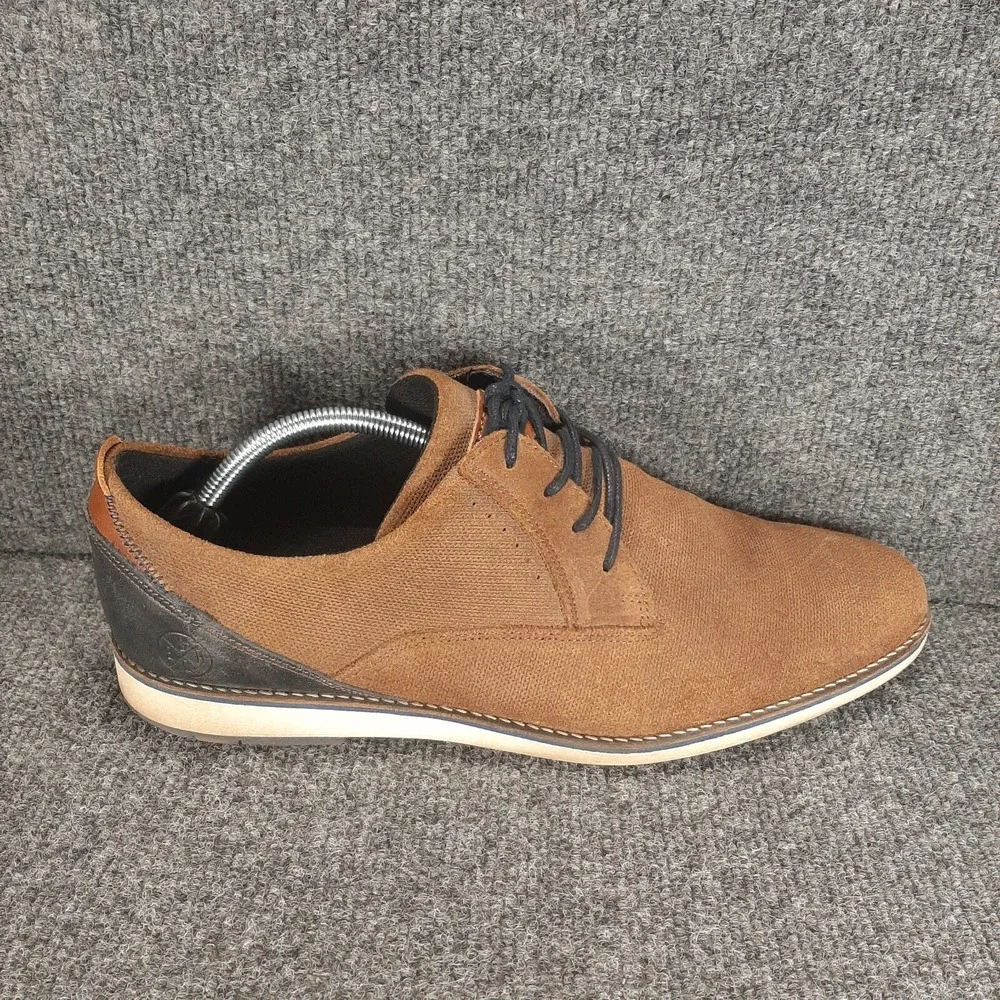 Bull Boxer Leather Lace Up Shoes Mens Size US 12 EU 45 Brown Casual Oxfords